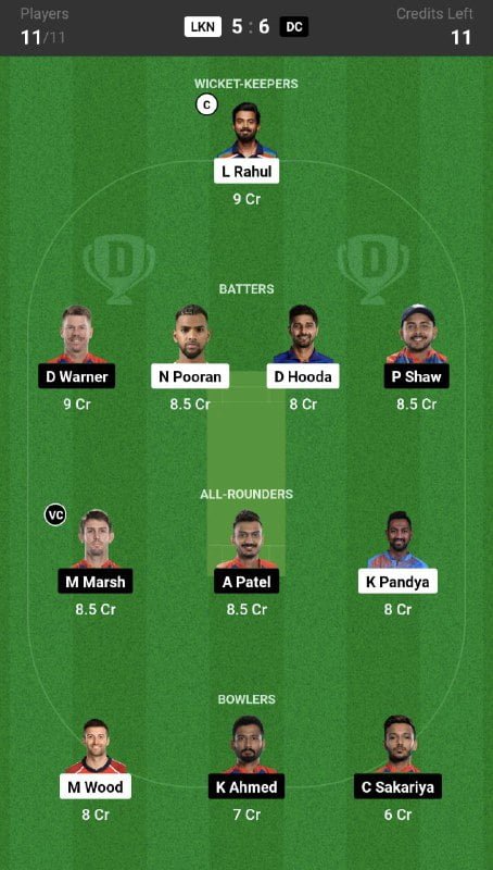 LSG vs DC Dream11 Prediction, IPL Fantasy Cricket Tips, Playing XI, Pitch Report & Injury Updates For Match 3 of IPL 2023