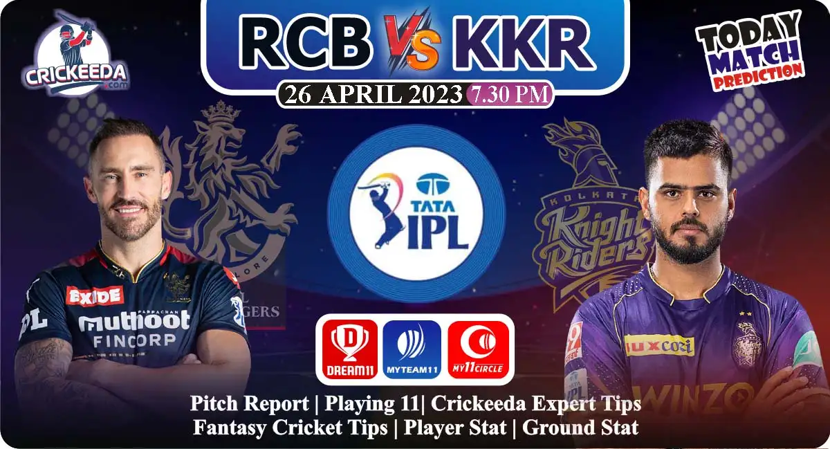 RCB vs KKR Dream11 Prediction Today Match